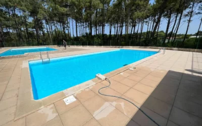 Rénovation pour une piscine de résidence à Lacanau